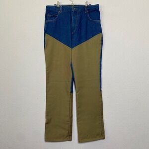 RedHead‎ Mens Jeans Blue Tan Canvas Upland Hunting Pants Outdoors Size 32x30